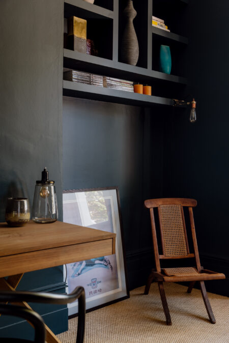 Inspiration of the Week: decorating with dark colours in a Victorian flat in south-east London